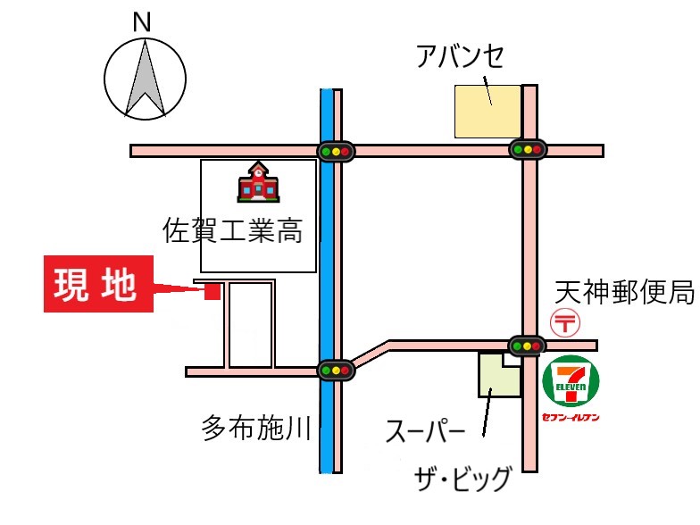 多布施三丁目貸家案内図